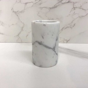 Wysokiej jakości zestaw akcesoriów do łazienki marmurowej