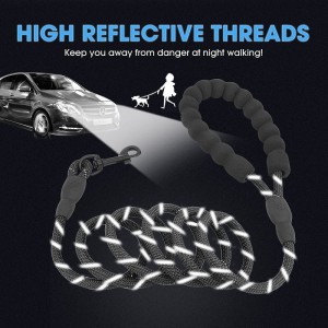 Amazon Hot Sprzedaż Heavy Duty Silne wspinaczka Nylonowa Lina Odblaskowe Leash Leading Pet