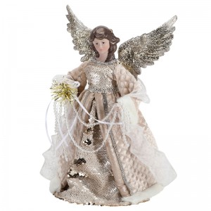 33 cm Christmas Angel Decor Koraliki Ornament Decor Dekoracje Kryte Nowy Produkt Xmas Rysunek Wyświetlacz Wyświetlacz Luksusowy Dom Merry