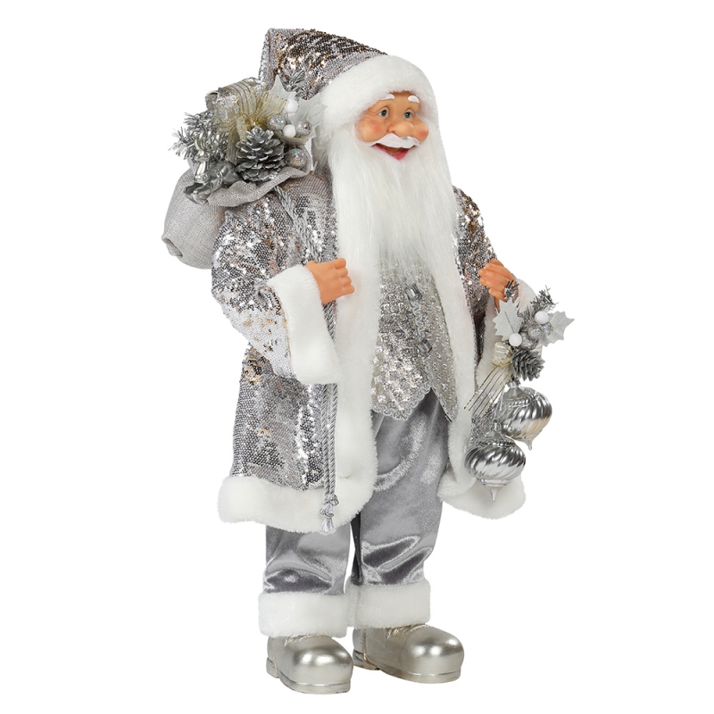 30 ~ 110 cm Boże Narodzenie stojący Santa Claus Ornament Dekoracji Festiwal Wakacyjny Figurka Kolekcja Tradycyjne Boże Narodzenie