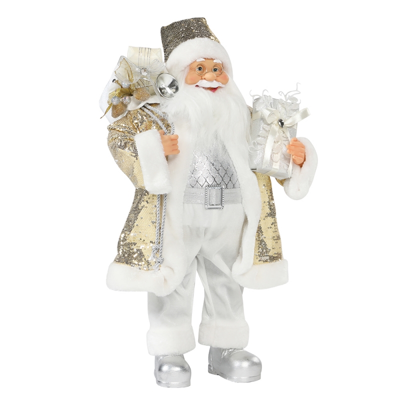 30 ~ 110 cm Boże Narodzenie Santa Claus Ornament Deluxe Dekoracji Festiwal Wakacyjny Kolekcja Figurki Tradycyjne Boże Narodzenie
