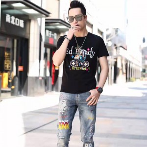 Koszulka z dzianiny Cyfrowa Crewneck