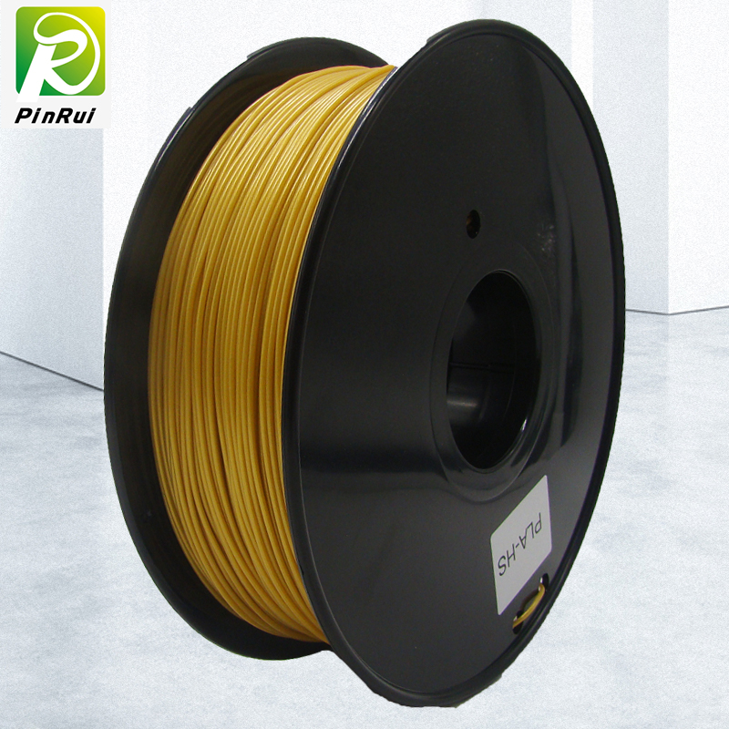 Pinrui Wysokiej jakości 1 kg 3D PLA drukarki włókien żółty złoty kolor