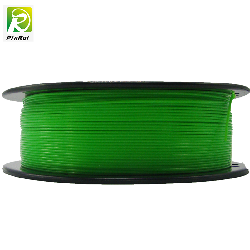 Pinrui Wysokiej jakości 1kg 3D PLA drukarki włókno przezroczysty zielony kolor