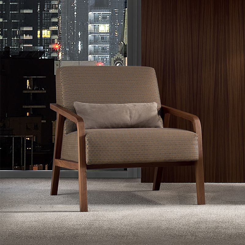 Modern Meble Design Salon Sofa Sofa Bentwood Leather Learm Krzesło z Ottomana