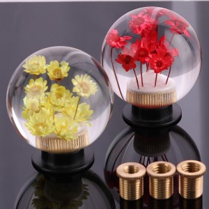 Fabryka hurtowaniestandardowa uniwersalna ręczna wyścigowa adaptacja przekładnia Geners Gałka Ball Resin Głowica z adapterów Grawerowany Kilka przesunięcia i adapter