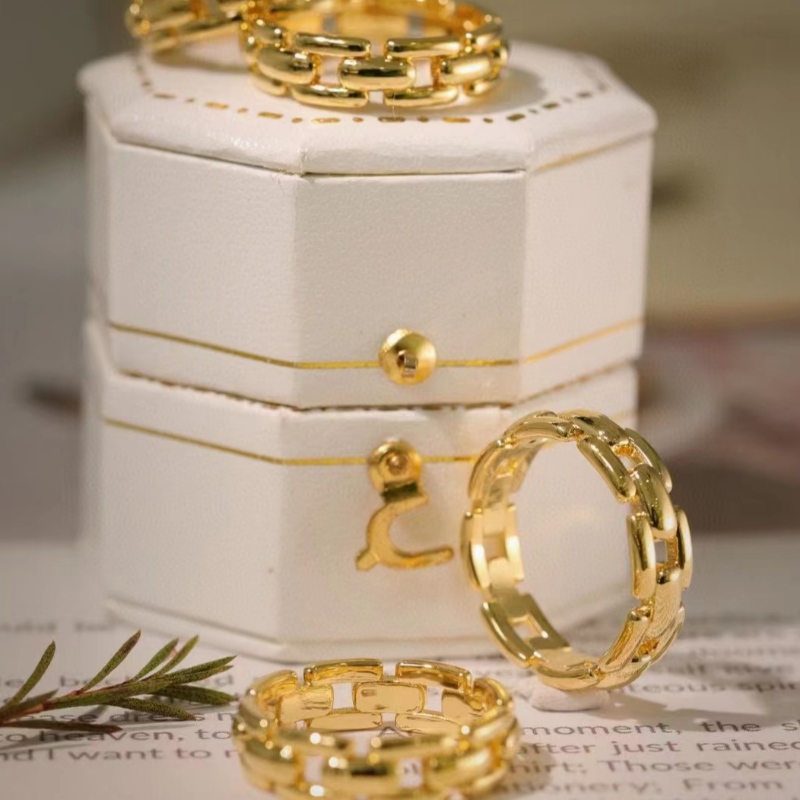 9k N10K N14K N18K REAL GOLD RING Biżuteria Prezenty dla kobiet w żółtym złotymnWhite Gold N Rose Gold