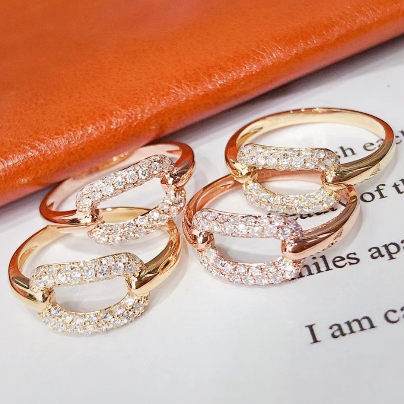 10K 14K 18k Solid Gold Pierścień Daily Biżuteria Ins Wedding Pierścionek dla kobiet
