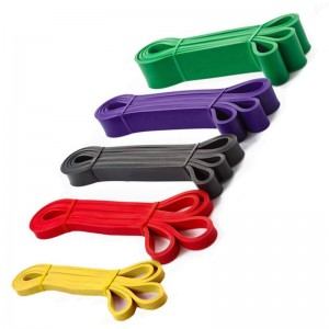 5-120 LB żółty czerwony czarny fioletowy zielony zielony joga oporność gumowe elastyczne opaski wewnętrzne wyposażenie fitnessna zewnątrz Pilates sportowy trening treningowy