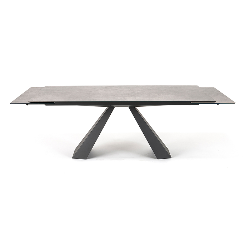 Włoski minimalistyczny spiekany kamienny stół do jadalni prostokątny zestaw stolik jadalny 6