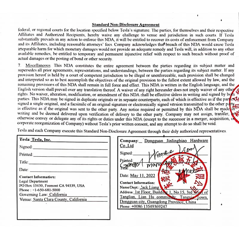 Firma Jinglingbiao (Globao) ma zamiar osiągnąć współpracę z Teslą.