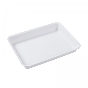 Różowy prostokątny kształtniestandardowa silikonowa misek owocowy