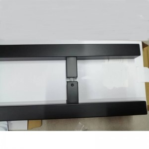 SS-031 Czarna wysokiej jakości wysokiej jakości szklana stalowa klamka pchnięcia h