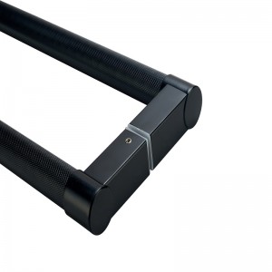 SS-022 Wysokiej jakości dwustronne okrągłe okrągłe dziewczęta Pull drzwi, stalnierdzewna Nowoczesna klamka do drzwi wejściowych Pull, matowa czerń