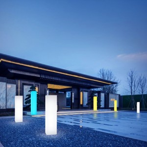 Outdood Waterproof Garden Light Festival impreza Weddna LED Dekoracyjne lampy podłogowe Rainbow Color Square Light