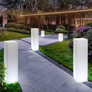 Outdood Waterproof Garden Light Festival impreza Weddna LED Dekoracyjne lampy podłogowe Rainbow Color Square Light