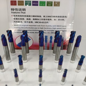 Cztery krawędzi Fiat Base End Mill Standard Typ Dwa Edge Ball End Mill Standard Typ