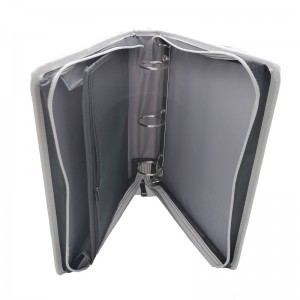 13-calowy spoiwana zamek błyskawiczne-3 Pierścienie spoiwana zamek błyskawiczne do szkoły, rozmiar liter Nylon 3 Pierścień Binder 2-calowy uchwyt pierścienia