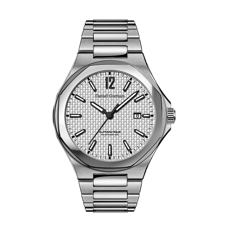 Daniel Gorman DG9007 Luksusowy zegarek Logo 316 Stalnierdzewna zegarek ze zegarem ze stalinierdzewnej
