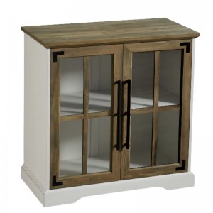 Klientka kuchenna do jadalni Krepersyjna szafka do magazynowania bufetu, 32 -calowa, 2 drzwi podwójna półka, współczesny styl