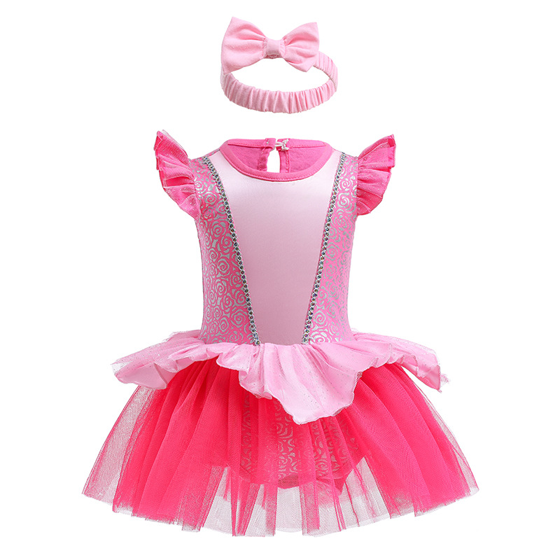 Halloween dziewczyny księżniczka Romper 1 2 -letnia sukienka urodzinowa fantazyjna bajkowa ubrania dlanoworodków Elsa Ariel Rapunzel Belle Dress Up