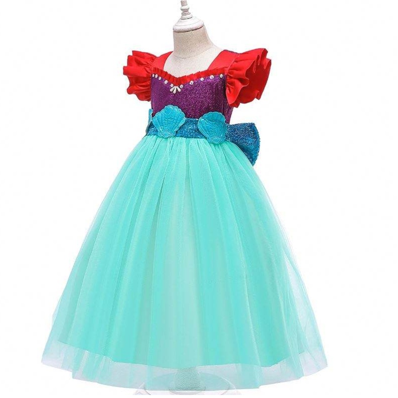 Baige Kids Mermaid Ariel Princess Girl Dress Halloween Performance Cosplay Costume MRY002