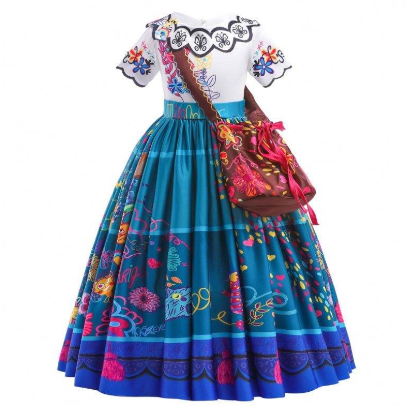 Baige Cosplay Costume Halloween Sukienka Księżniczka Encanto Mirabel Girl Party Sukienka z darmową torbą