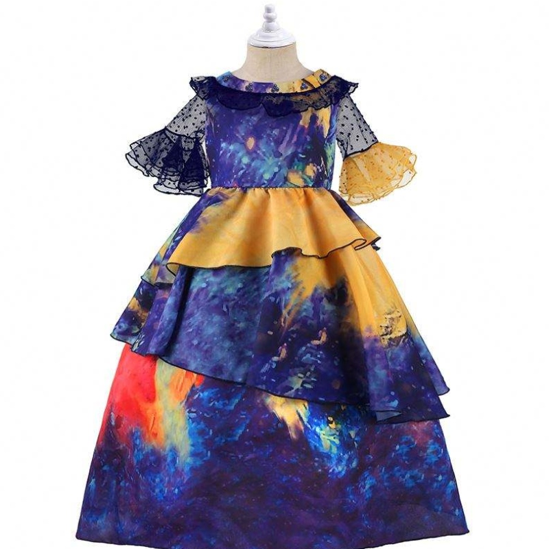 Baige Cosplay Isabella Purple Anime Encanto Dress Karnawał Kostium księżniczki dla dziewcząt