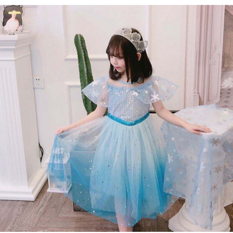 Baige Cosplay Party Dress Up Belle Princess Girls Dress Costume Księżniczka Elsa Anna Halloween Fairy Kids Fancy Dress BX1683