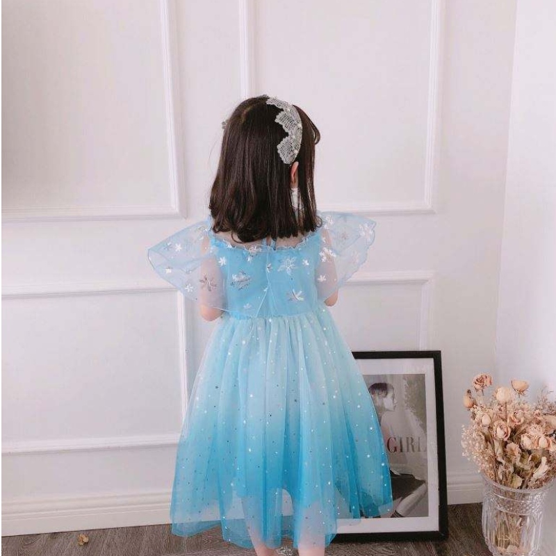 Baige Cosplay Party Dress Up Belle Princess Girls Dress Costume Księżniczka Elsa Anna Halloween Fairy Kids Fancy Dress BX1683