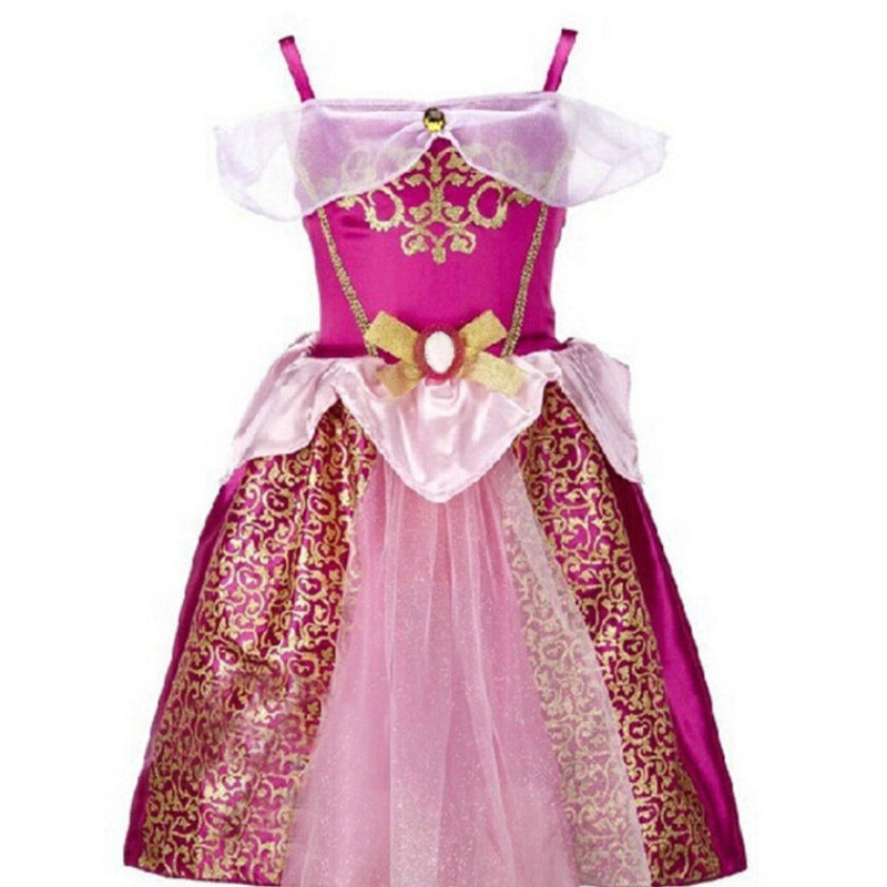 Kids Snow White Dress Belle Sofia Summer Fancy Costume Kostium Dzieci Halloweenowe sukienki urodzinowe