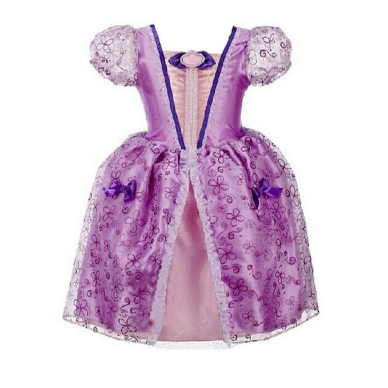 Kids Snow White Dress Belle Sofia Summer Fancy Costume Kostium Dzieci Halloweenowe sukienki urodzinowe