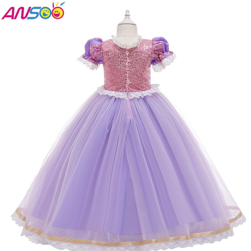 Asoo Kids Birthday Party Sukienki Halloween Wielkanocna Karnawał Cosplay Princess Sofia Rapunzel Dress Up Girls Costume