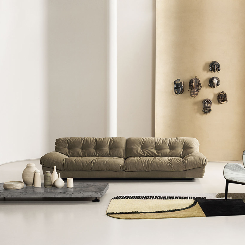 Włoski projekt Sleeper leniwa sofa skórzana baxter chmurowa sofa segment segment meblowy salon