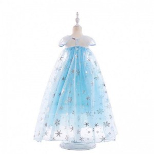 Kostiumy księżniczki przyjęcie urodzinowe ubiór małych dziewczynek Elsa Beadings Princess Dress HCGD-044
