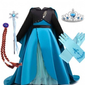 Kostium Królowej Koronacji Nowa Elsa 2 Girl Dress Elsa Dress Up For Children HCGD-035