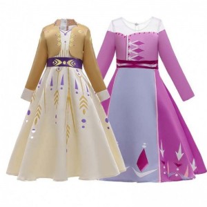 2022 Nowa fantazyjna sukienka Królowa śniegu Elsa 2 Fancy Dress Costume Halloween HCGD-016