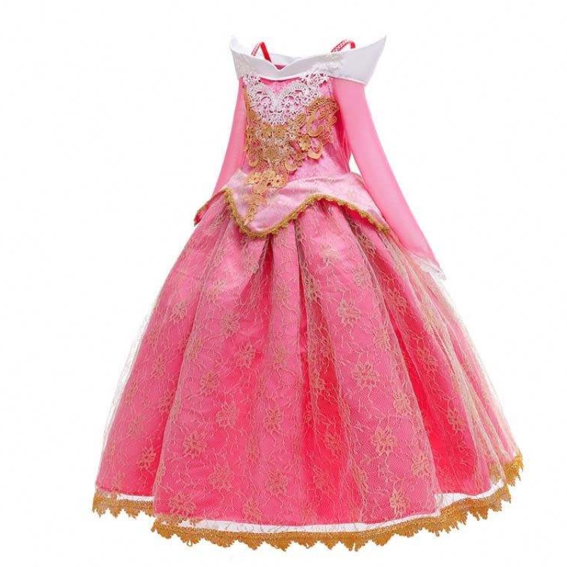 Dziewczyna Księżniczka Dress Up Sleeping Beauty Pink Princess Costume za 3-10Y HCSP-001