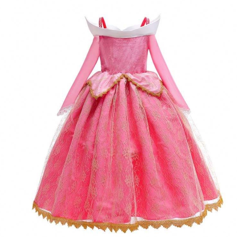 Dziewczyna Księżniczka Dress Up Sleeping Beauty Pink Princess Costume za 3-10Y HCSP-001