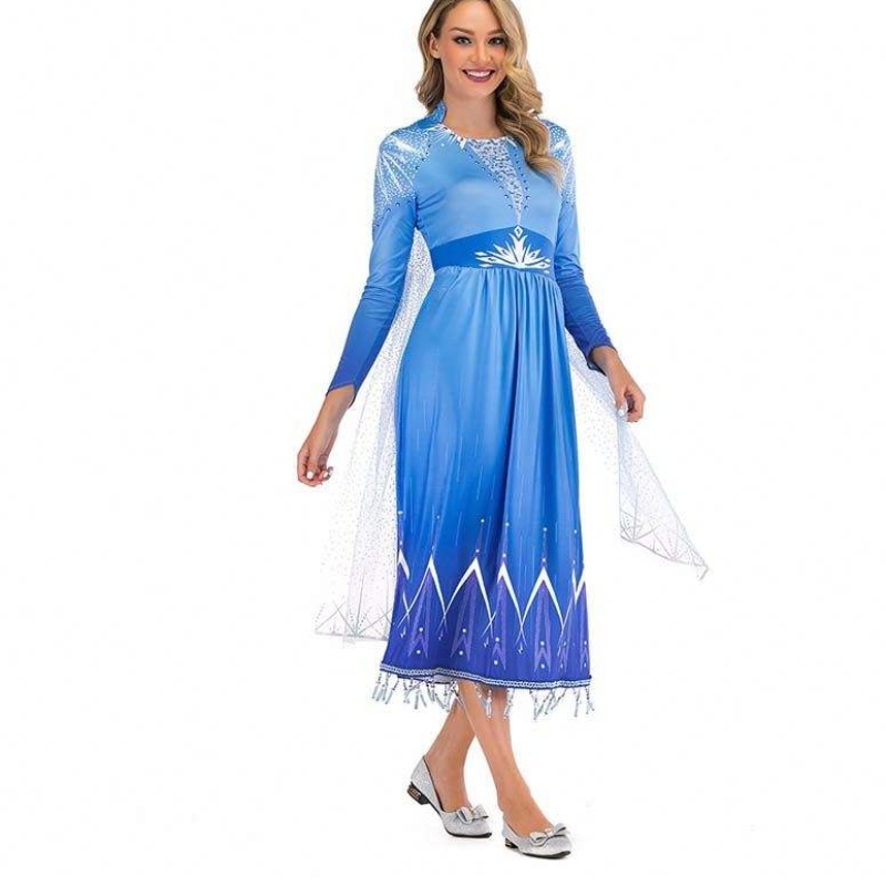 Nowe pomysłyna produkty 2022 Elsa Act 2 Halloween Cosplay Elsa Costume dla kobiet SZAC-005