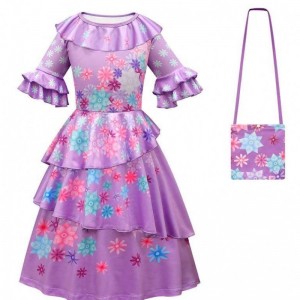 2022 Princess Encanto Mirabels Dress Party Encantoisabela Madrigal Costume HCIS-006