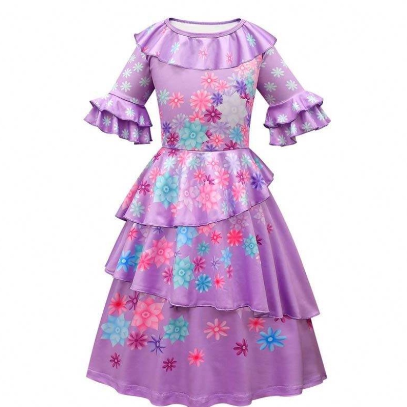 Halloween strój cosplay kobiety dorosłe sukienki księżniczki Mirabel Isabella Encanto Costume HCIS-017