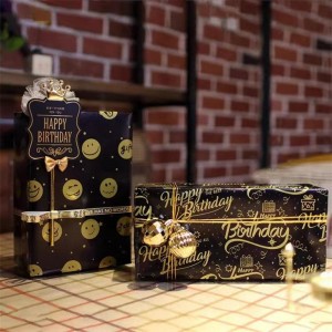 Papier tkankowy z wydrukowanym papieremnaniestandardowe logo Borthday wydrukowane 60G/70g/80g/90g/100g pakiet prezentowy Pakiet Gift Papie