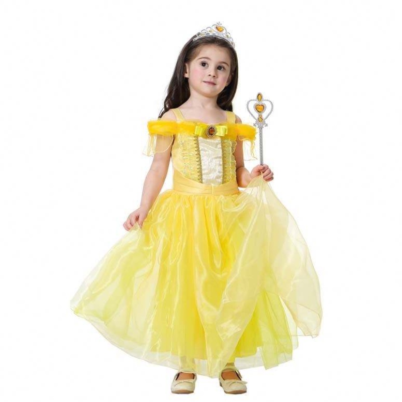 Halloween urodzinowy Cosplay Cosplay for Children Princess Belle Ballroom suknia HCBL-006