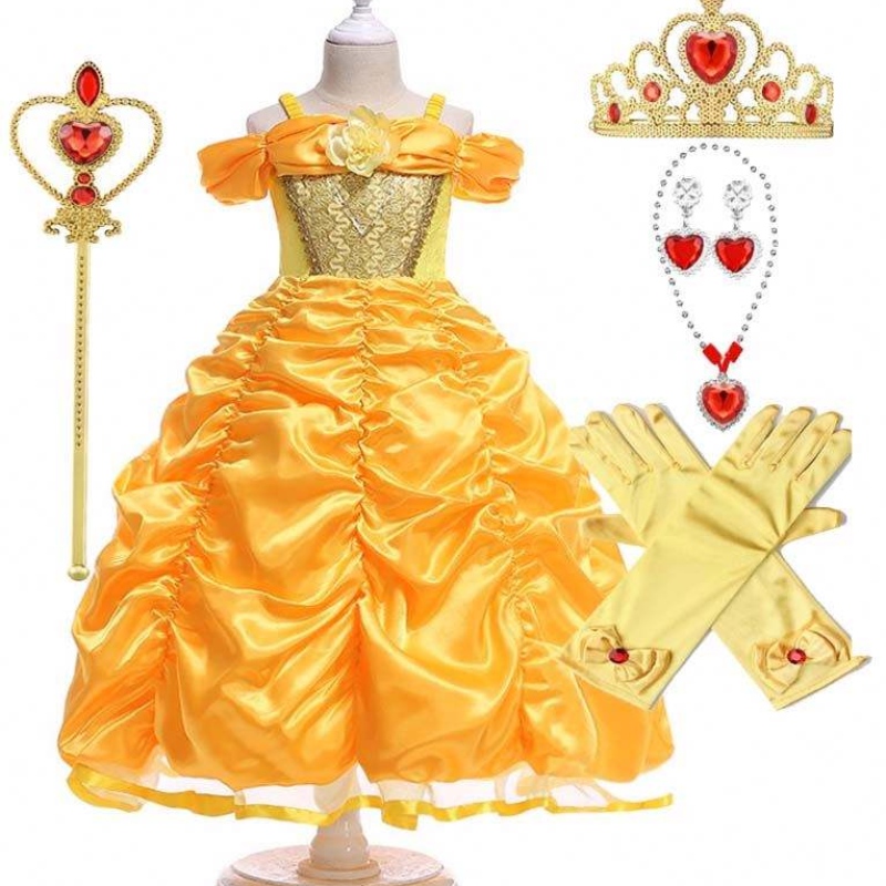 Halloween Christmas Cosplay Party Belle Costume Uznaj Ubrania Urodziny Halloween HCBL-008