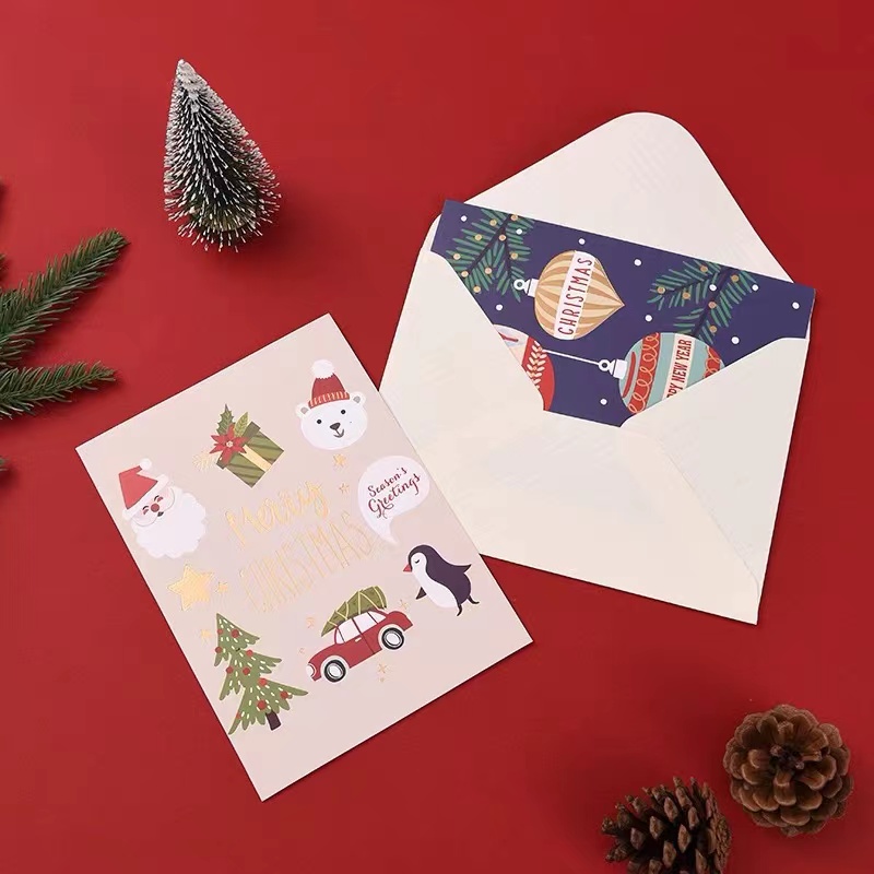 Karty pozdrowieniowe wydrukowane papier Kraftna urodzinyniestandardowe logo wydrukowane 150G/200G/250g/300G Papier drukowane prezent wielokolorowy Prezent urodzinowy karta świąteczna karta świąteczna