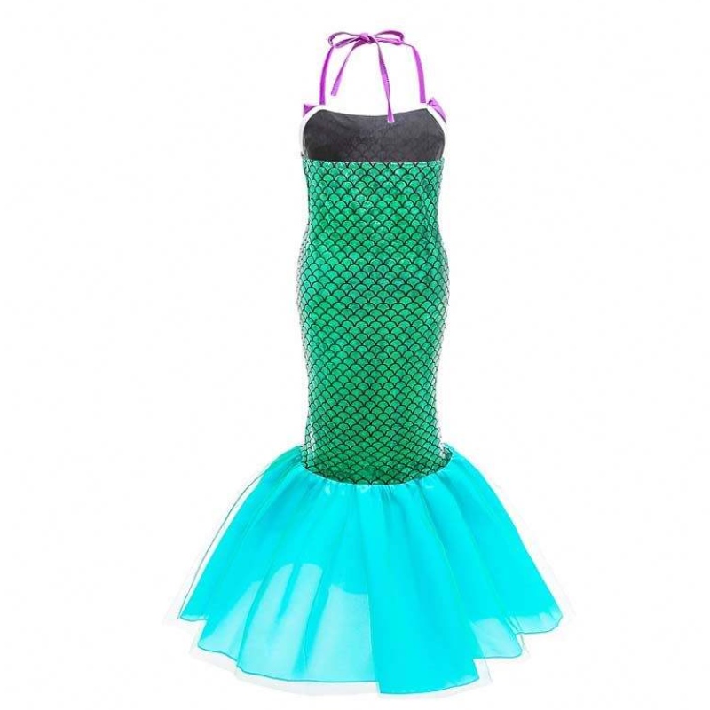 Dzieci Baby Girl Cosplay Costumes Ariel Princess Mittle Mermaid Sukienka dla dzieci Baby Girl HCMM-009