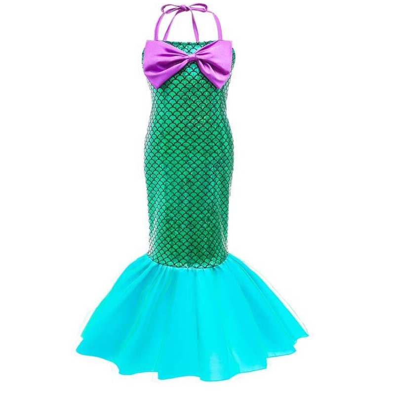 Dzieci Baby Girl Cosplay Costumes Ariel Princess Mittle Mermaid Sukienka dla dzieci Baby Girl HCMM-009