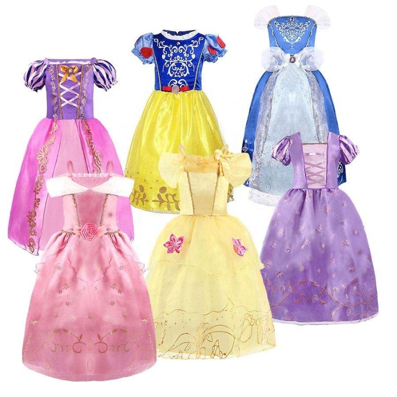 Halloween Cosplay Costume Kidle Aurora Sofia Summer Fancy Birthday Ubranie Baby Girl Fancy Roszpunki Księżniczki Sukienka