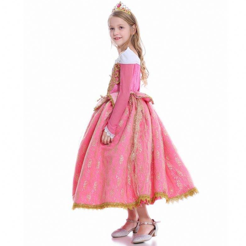 Baige Girls Dress Sleeping Beauty Princess Aurora Lace Dress Cosplay Costume